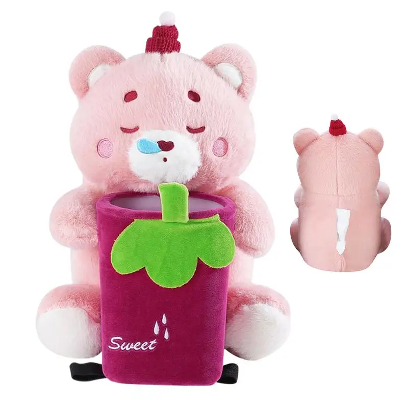 Car Garbage Can Animal Tissue Box Holder For Car Multi-Functional Automotive Interior Organizers For Sedans Suvs Trucks Vehicles