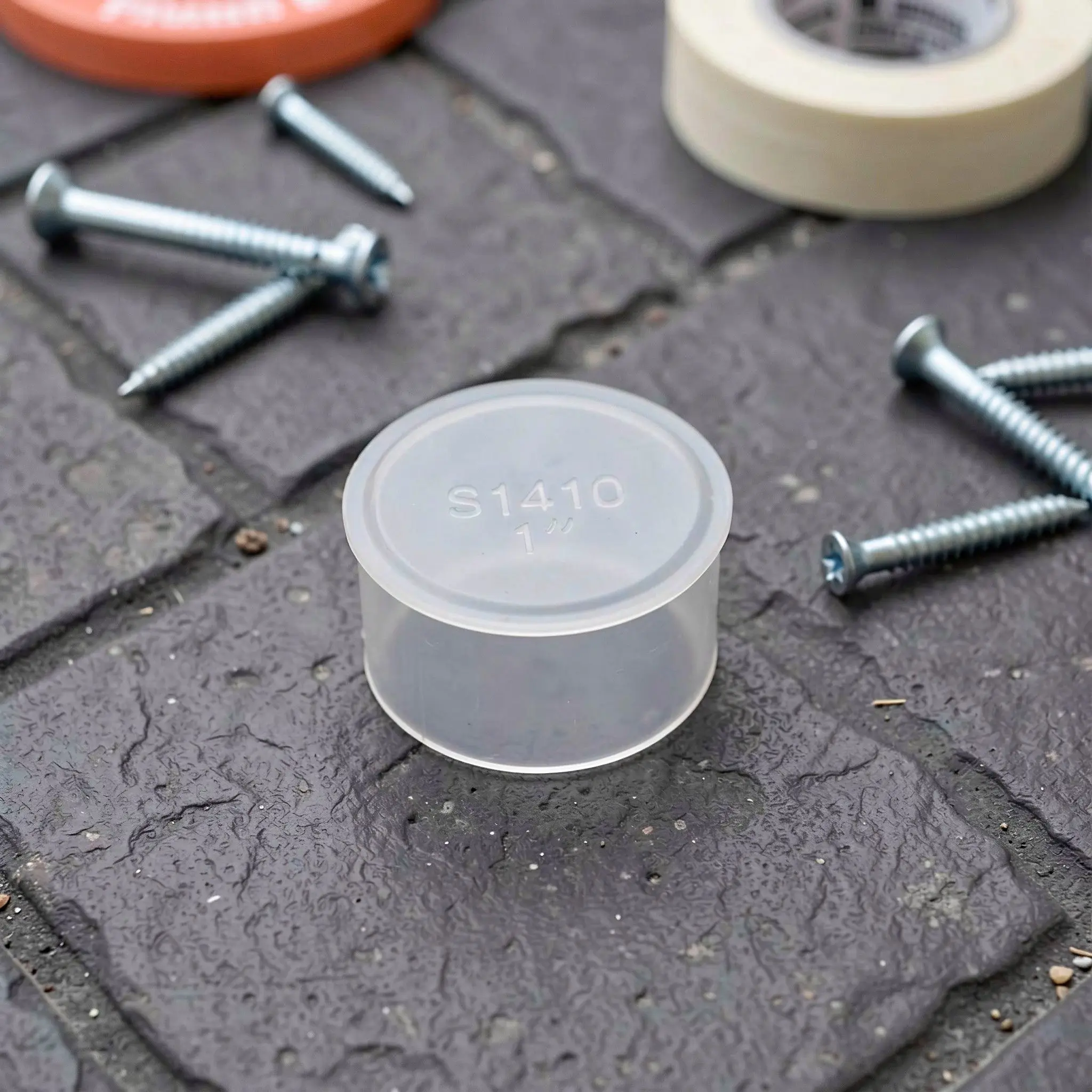 50Pcs Pool Fence Hole Cover Transparent Plastic 1 Inch Ground Sleeve Plug Anchor Cap Swimming Pool Deck Hole Protective Caps