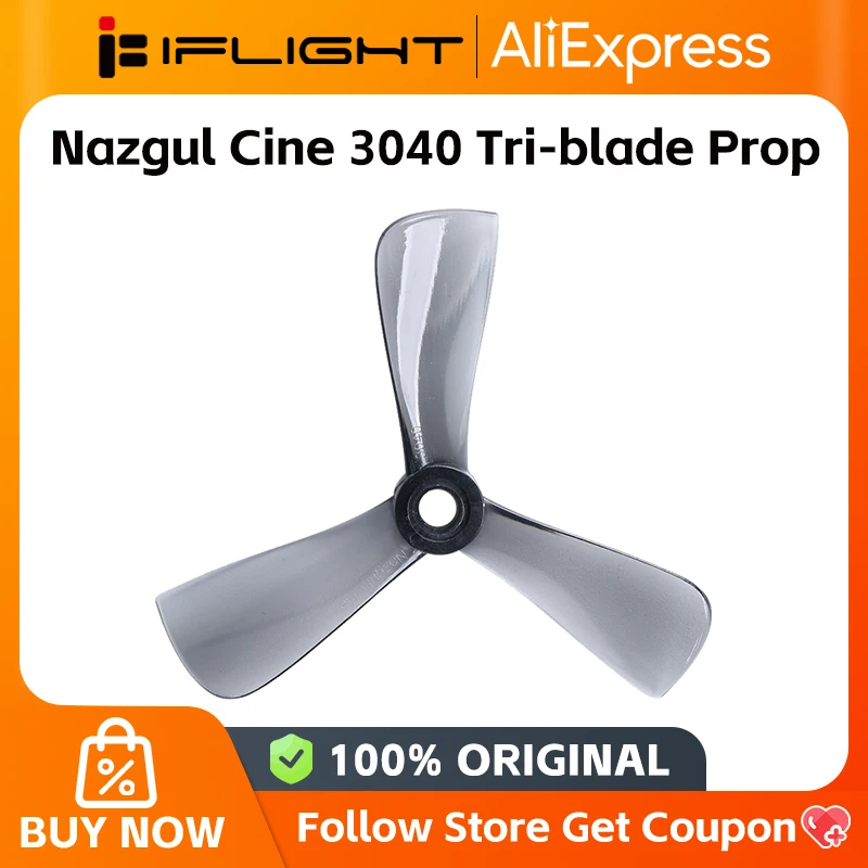 مروحة IFlight Nazgul لـ FPV cinewop ، مروحة ثلاثية النصل ، جزء طائرة سباق بدون طيار ، 3in ، 24 ، 12 زوجًا #1