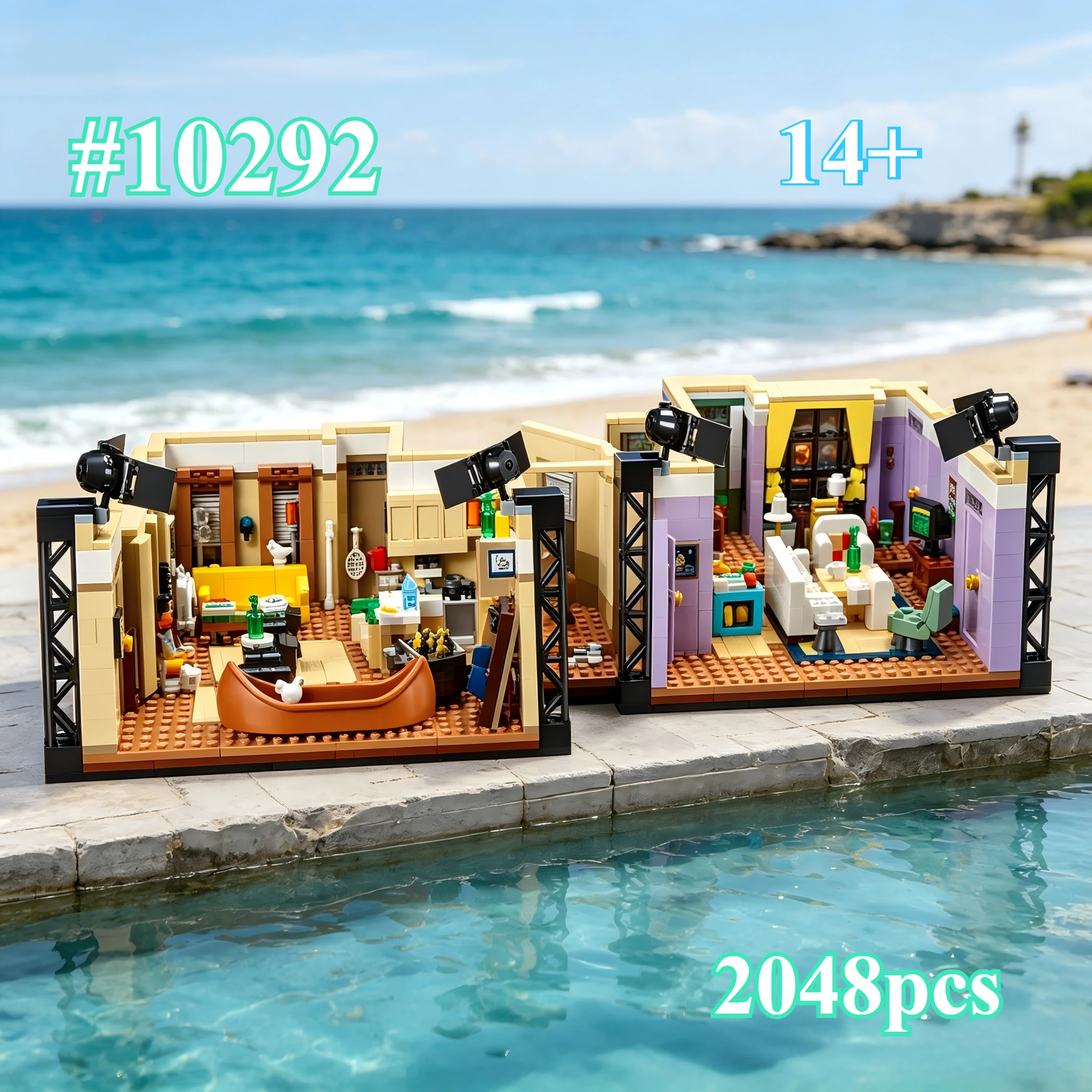 

Apartment with Corridor 10292 Building Blocks Sets Suitable for Birthday Gifts Compatible with Legoed Particles ，2048pcs.