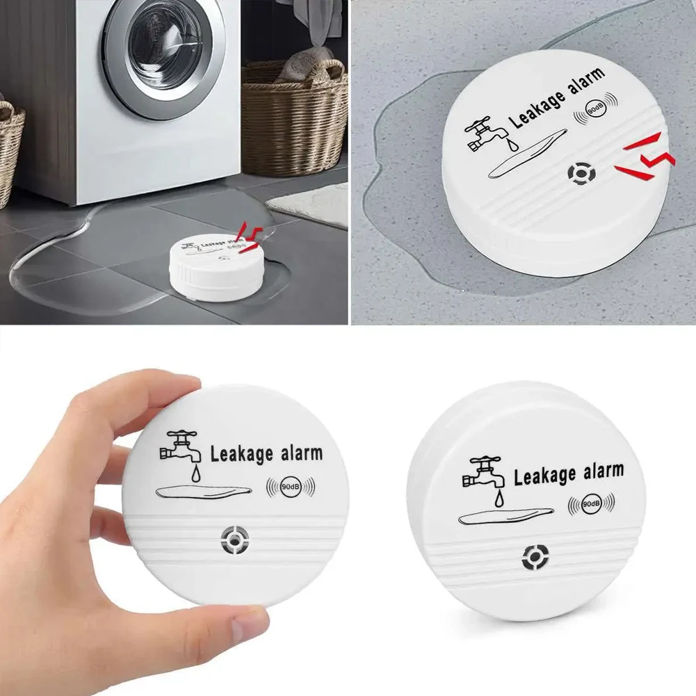 Home Protection Leak Alarm Home Leak Detector Loud Buzzer Alarm Quick Water Leak Detection Sturdy ABS Material