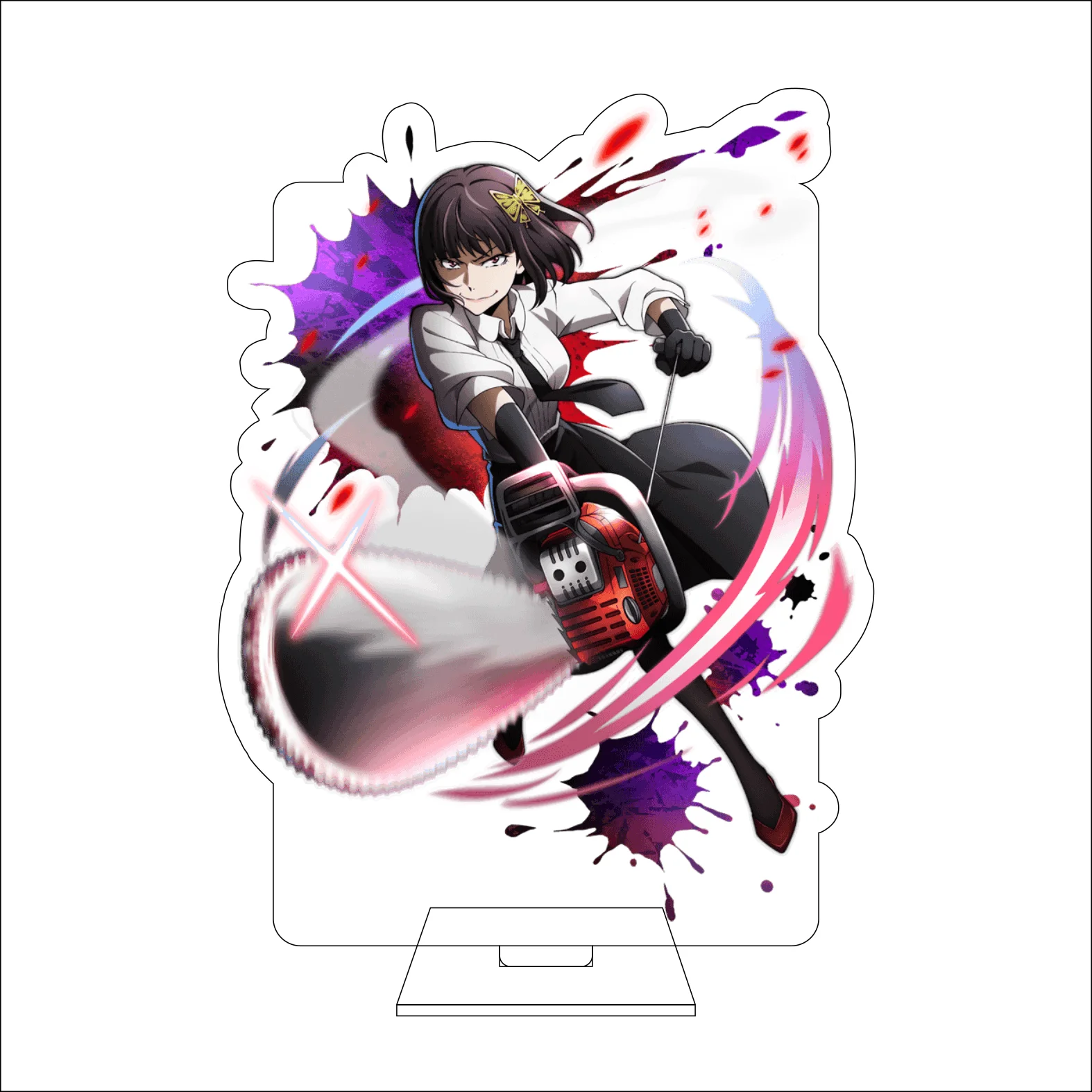 Figura de Acrílico de 16CM do Anime Bungo Stray Dogs para Cosplay, Suporte Decorativo de Ryunosuke Akutagawa e Nakahara Chuuya, Presentes e Ornamentos