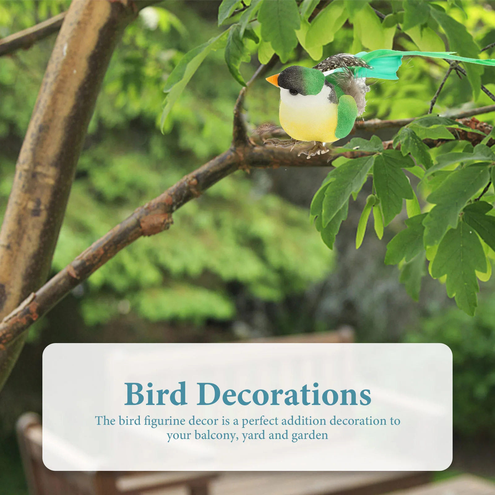 

6Pcs Realistic Small Bird Decorations Colorful Simulation Artificial Birds Garden and Home Decorative Ornaments