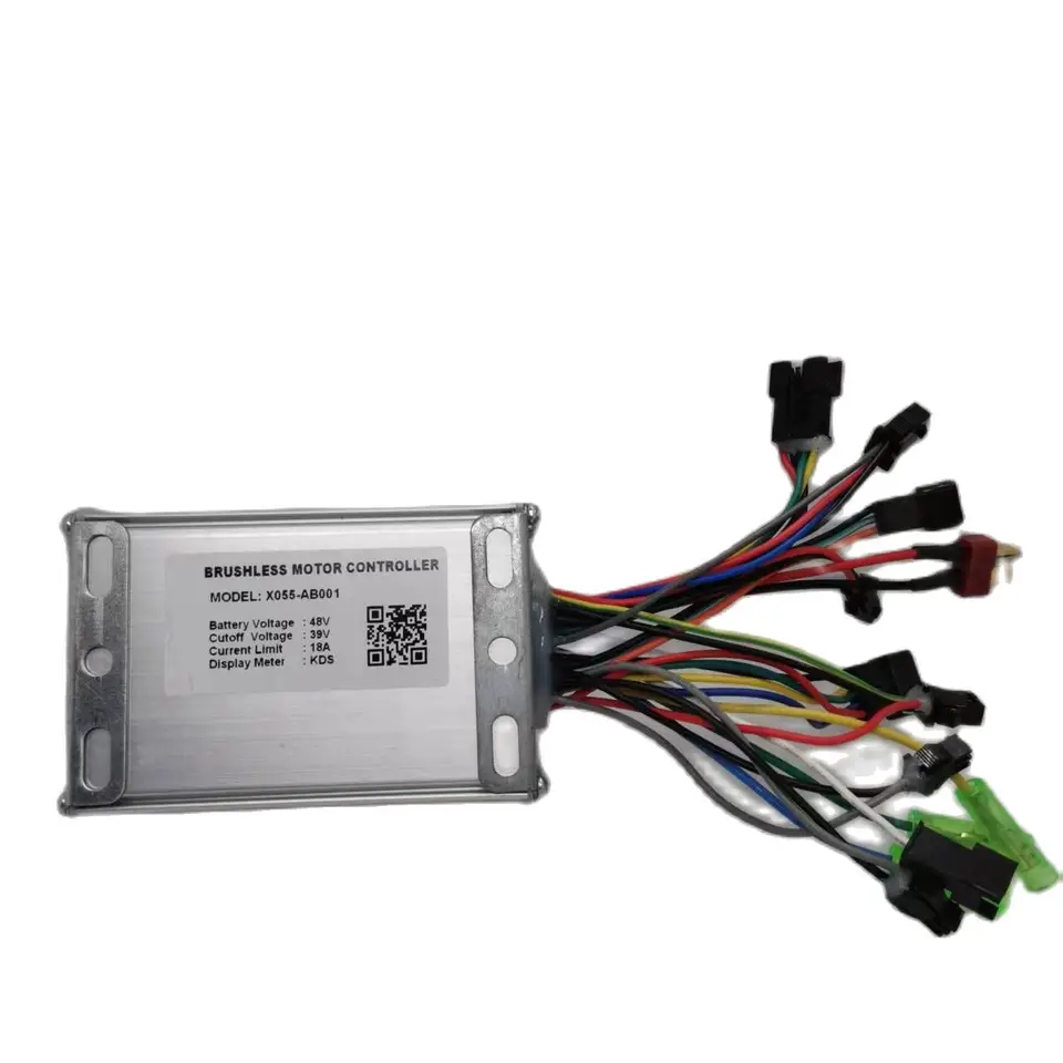 NIMOA Contrôleur de Moteur sans Balais, Régulateur de Vitesse 36V / 48V 350W Brushless Contrôleur de Moteur pour Vélo Électrique Scooter