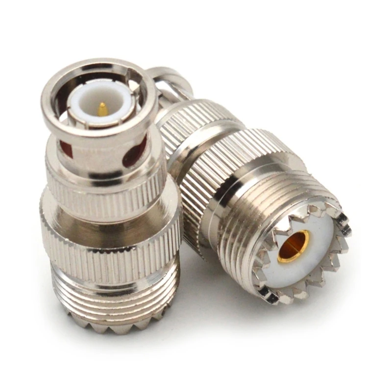 

BNC Male Plug to SO239 UHF Female PL-259 RF Coaxial Adapter Cable Connector