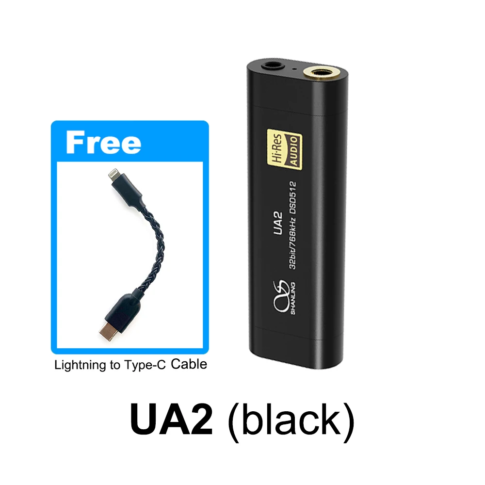 SHANLING UA2 Hi-Res Audio Portable USB DAC AMP Headphond Amplifier