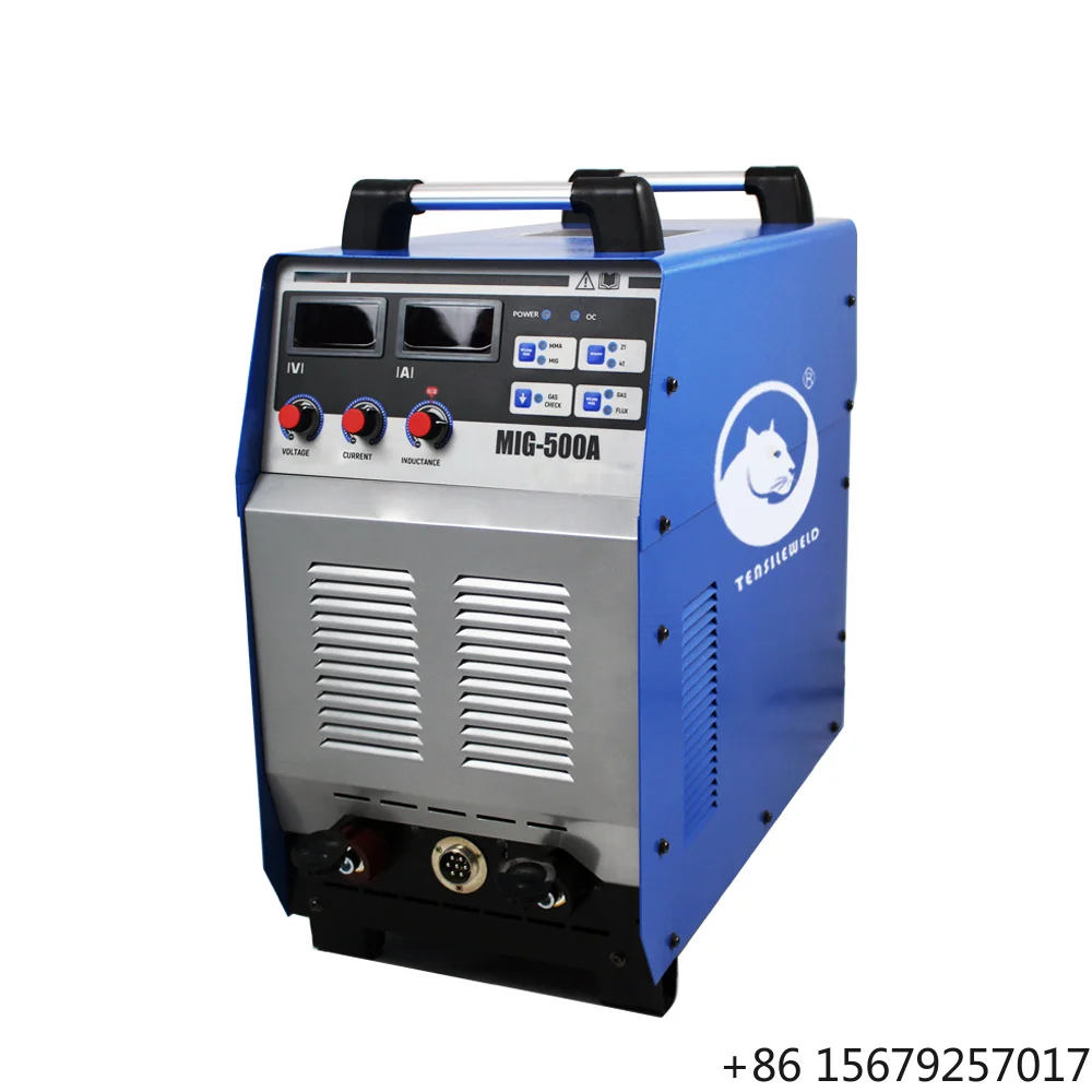 Gasless Mig Flux Core Welding Wire Arc Welders Machines Argon Welding Machine 500A 3 in 1