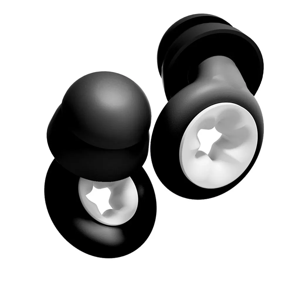 Against Snoring Disturbance Double‑Layer Silicone Earplugs Comfort Noise Reduction Reusable Ear Plugs For Sleeping Swimming Stud