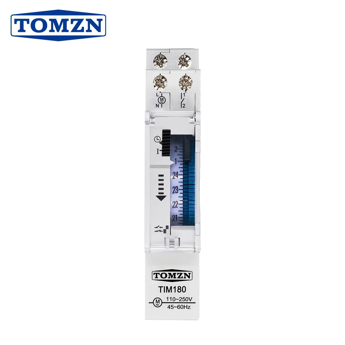 

TOMZN 24-Hour Mechanical Time Control Switch Relay 110V 230VAC 16A 45-60Hz Timer/Constant-ON 15 Minutes Air Conditioning Control