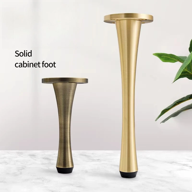 

1pcs Solid Brass Height Increasing Bathroom Cabinet Legs Adjustable Coffee Table Sofa Cabinet Furniture Metal Support Legs