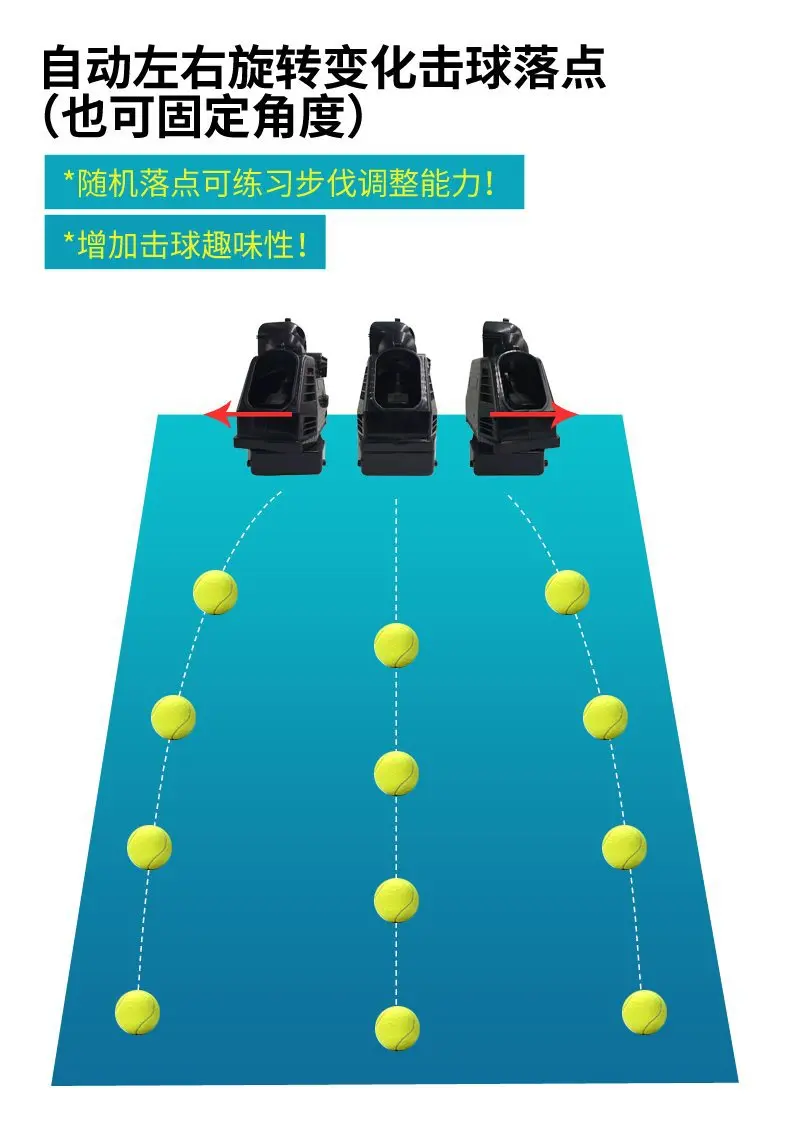 휴대용 테니스 서비스 기계, 캐치 네트가 있는 싱글 던지기 기계, 셀프 서비스 연습, 실무자 훈련 코치