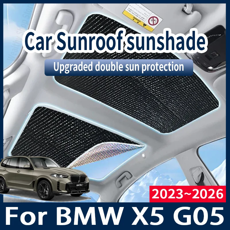 

For BMW X5 G05 2022~2026 2023 2024 2025 Car Sun Shades Cover Auto Sunroof Sunshade Protector Anti-UV Heat Isolate Accessories