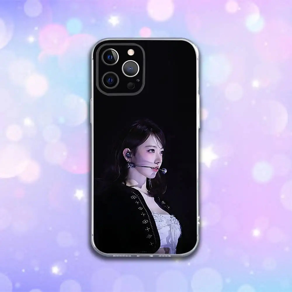 S-Sakura Miyawaki Singer Phone Case For iPhone 17,16,15,14,13,12,11 Pro,Max,Plus,X,XS,XR,SE4,E Mini Transparent Soft Cover