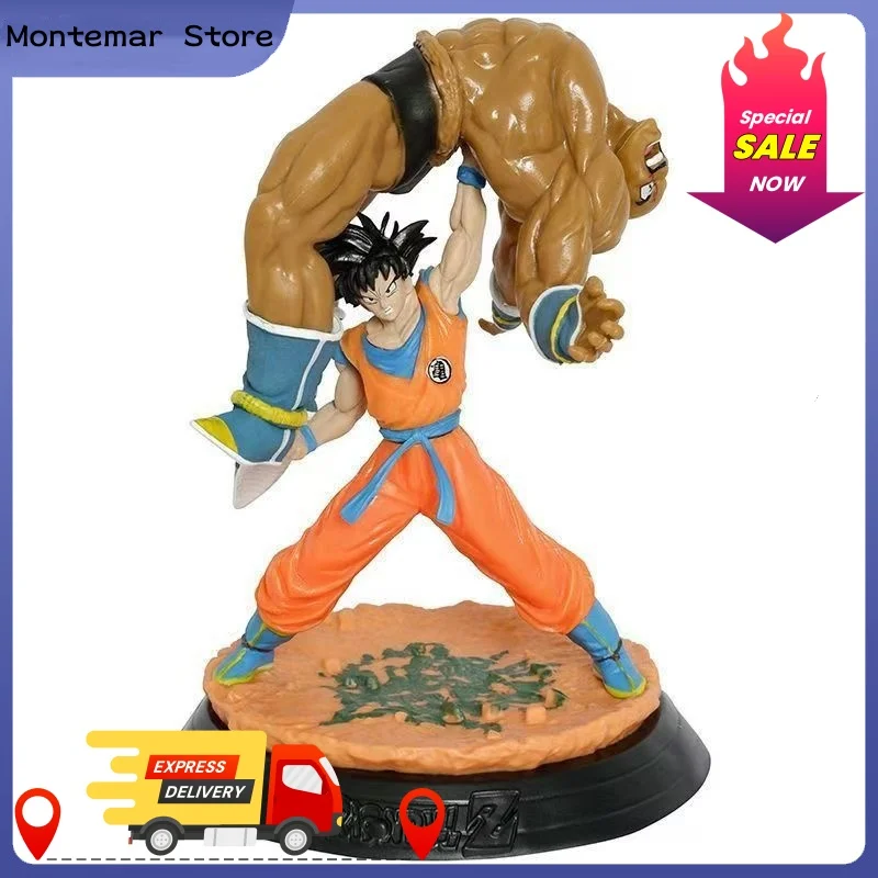 

Аниме Dragon Ball Z Saiyan Son Goku Vs Nappa Battle Ver. Фигурка из ПВХ, статуя, Коллекционная модель, детские игрушки, кукла, подарки