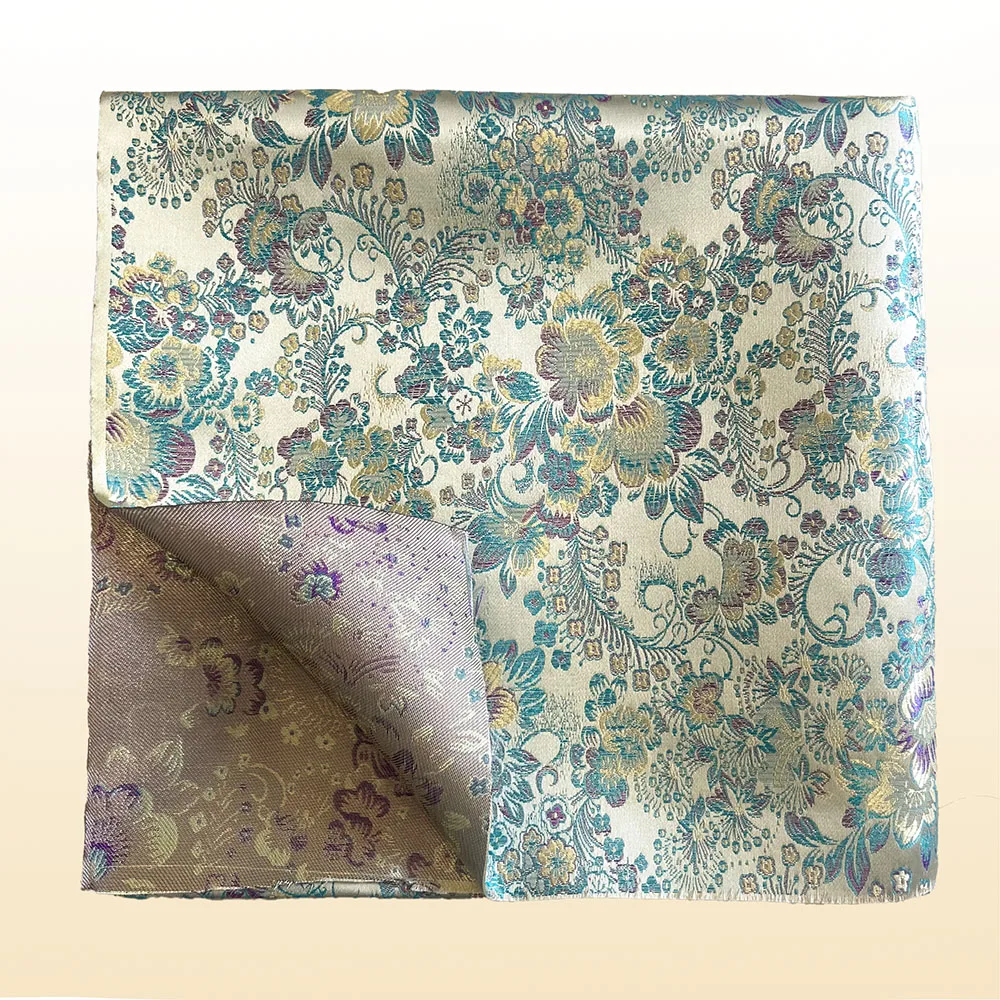 Damask Satin Brocade Jacquard Fabric Vintage Floral Vein For Sewing Coat Curtain Tablecloth Sofa Cushion And Skirt Clothing