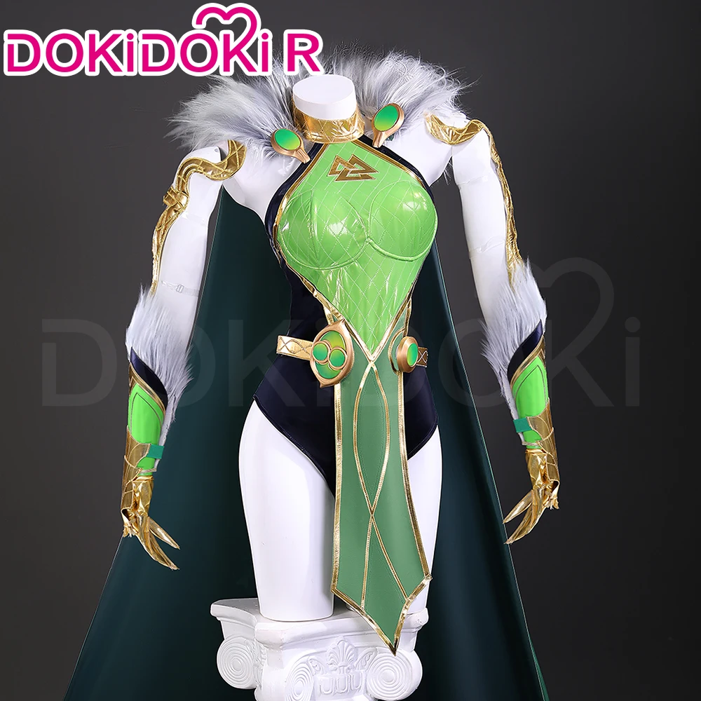 2026 Lokii Cosplay Costume Game02026 Women Sexy Green Suit Lokii Cosplay Cloak Costume Plus Size