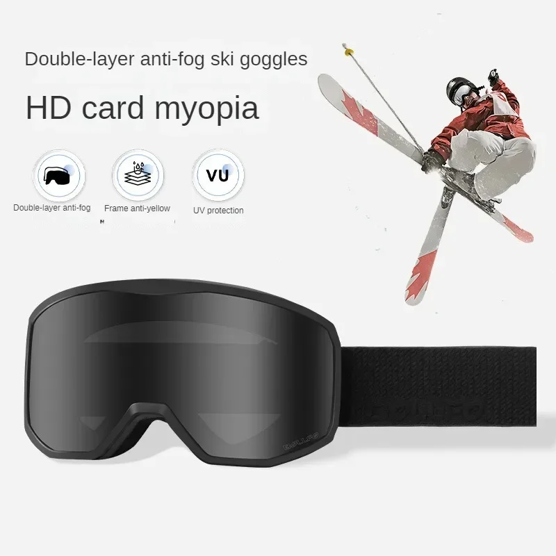 New Ski Goggles Women Breathable High-definition Anti Fog Card Resistant Nearsighted Glasses Men Outdoor Winter Snow Sports