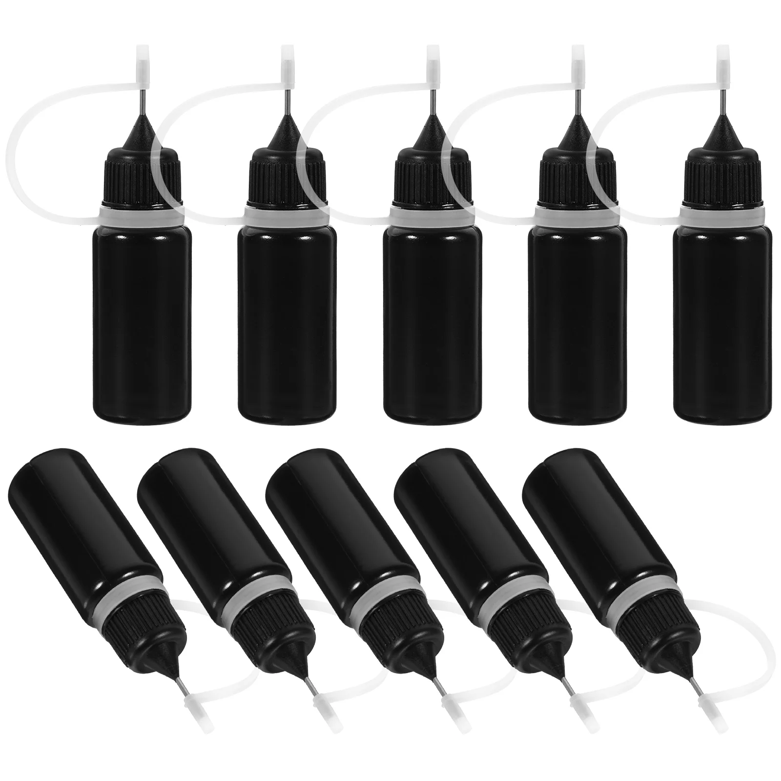 Industrial Glue Bottle Bottled Squeeze Bottles Needle Tip Black Precision Applicator