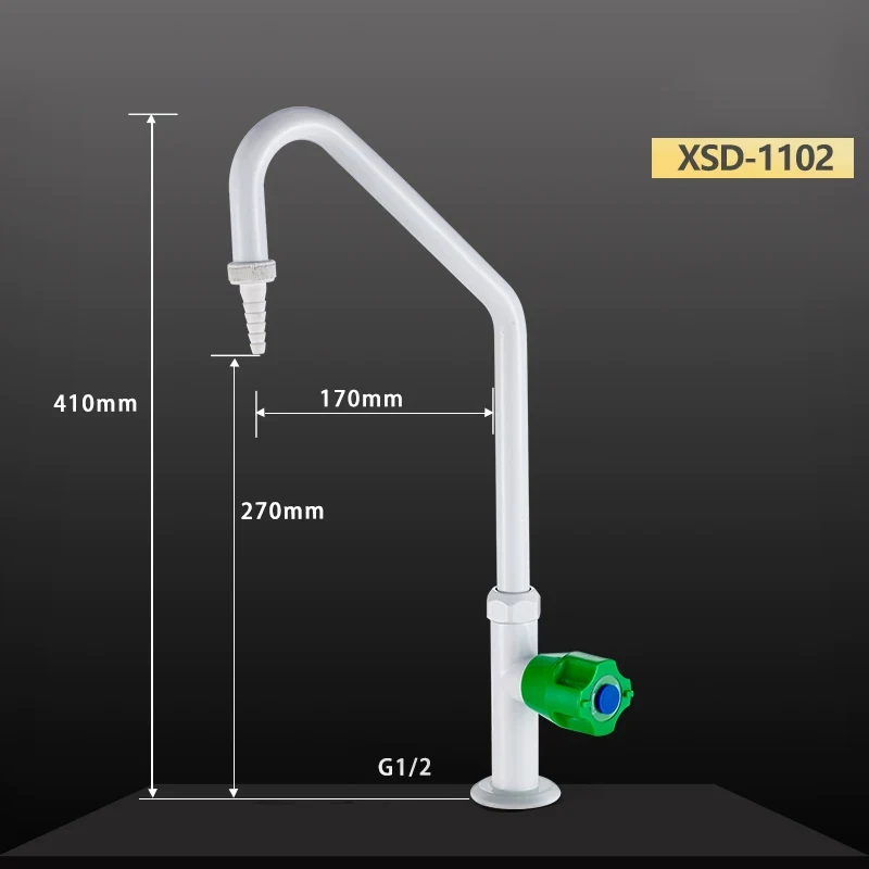 Single Ended Table Style Faucet Pure Copper Cool Or Hot Tap Nozzle For Laboratory Teaching Supplies , 1piece