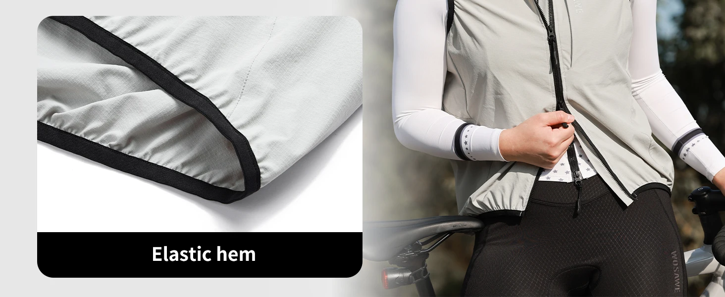 WOSAWE Unisex Fahrradjacke Wasserabweisend Leichtgewicht Herren Windbreaker Doppelreißverschluss YKK Reflektierend – Detail 20