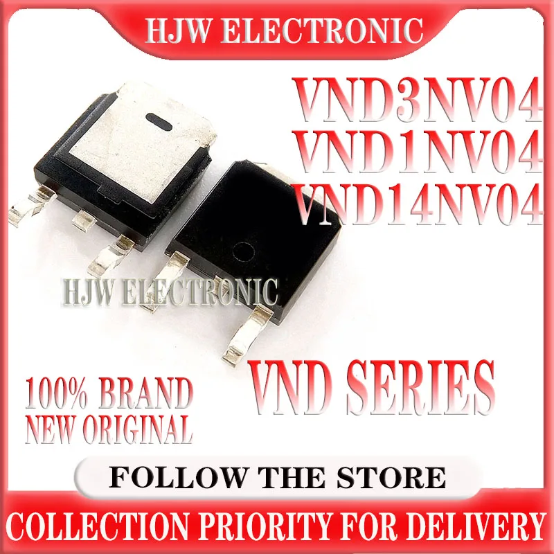 

10pcs VND14NV04 TO-252 VND14NV04TR-E VND14NV04TR VND3NV04 VND1NV04 VND14 NV04