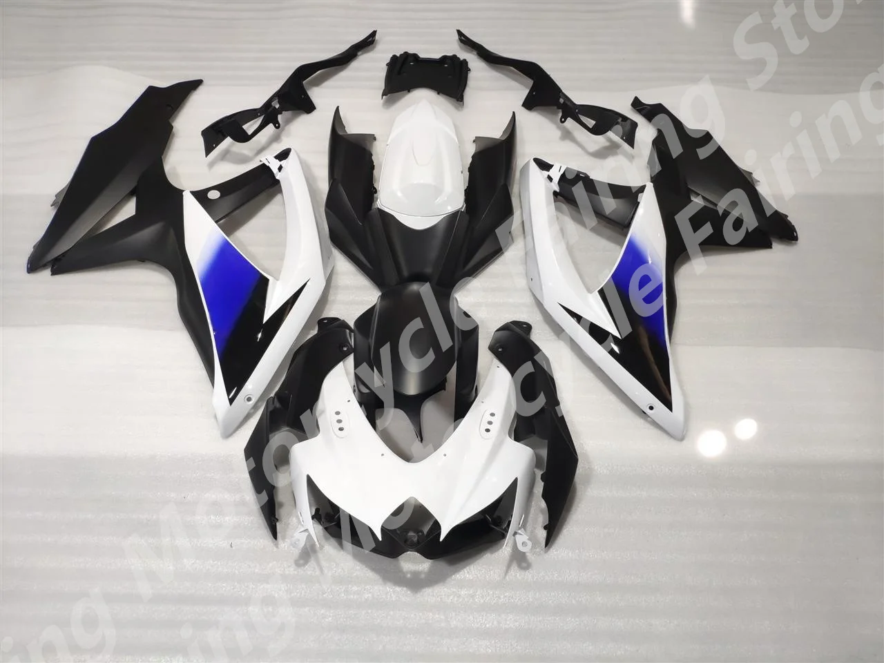 White black Fairing kit for G S XR600 750 G S XR600 G S XR750 G S X-R600 K8 08 09 2008 2009 Injection mold Fairings set