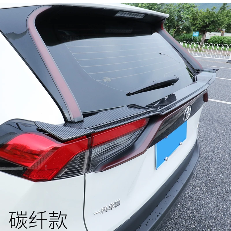 For 2019 2020 New Toyota RAV4 Spoiler High Quality ABS Material Car Rear Wing Lip Spoiler by Primer Color