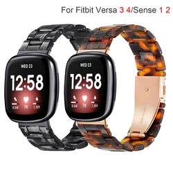 New Resin Watch Bands For Fitbit Versa 4 3 Bracelet Wrist Bracelet Strap Loop For Fitbit Sense 2 Correa
