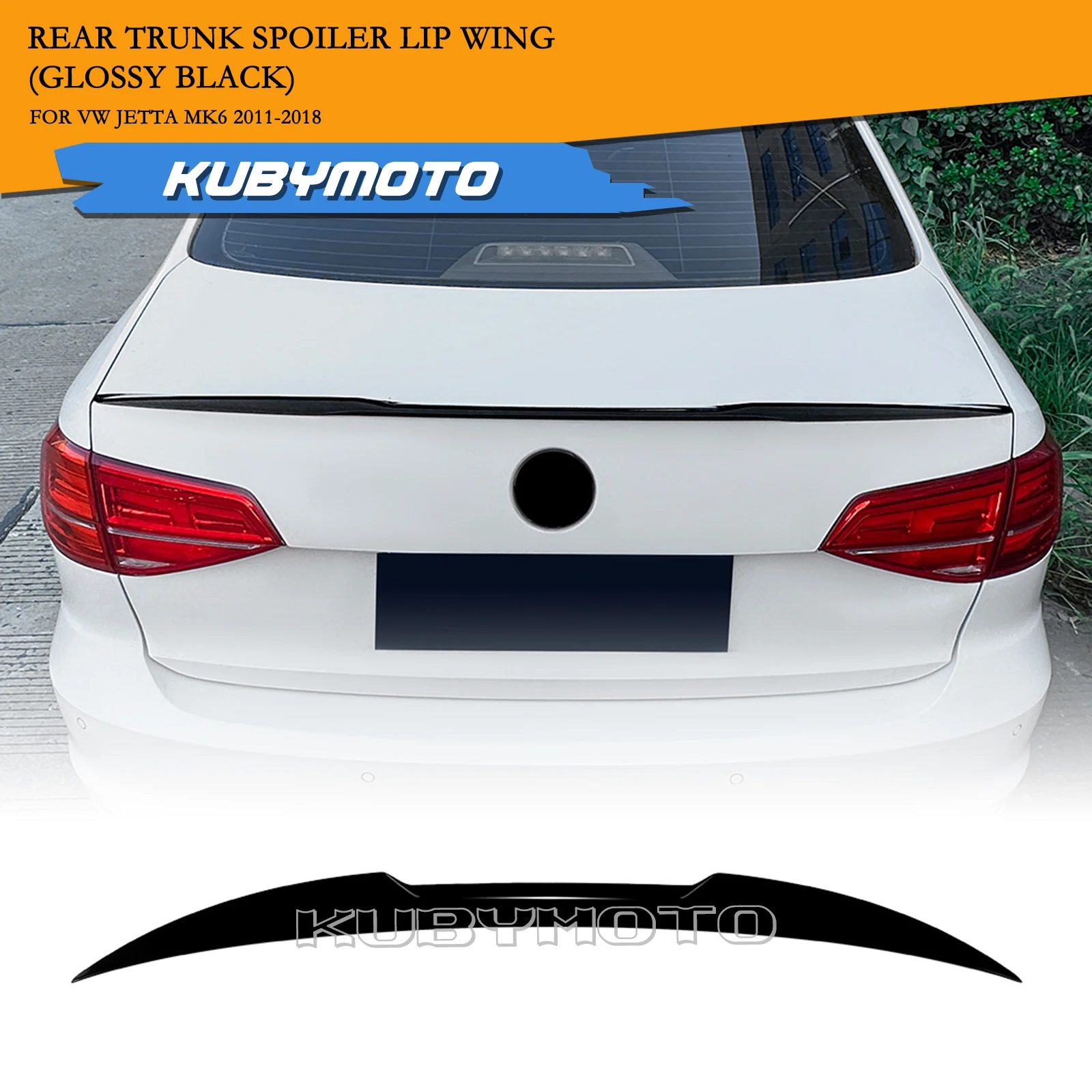 M4 نمط سيارة الجناح الخلفي الجذع الذيل غطاء المفسد رفرف الشفاه ل Volkswagen VW Jetta MK6 2011-2018 #1