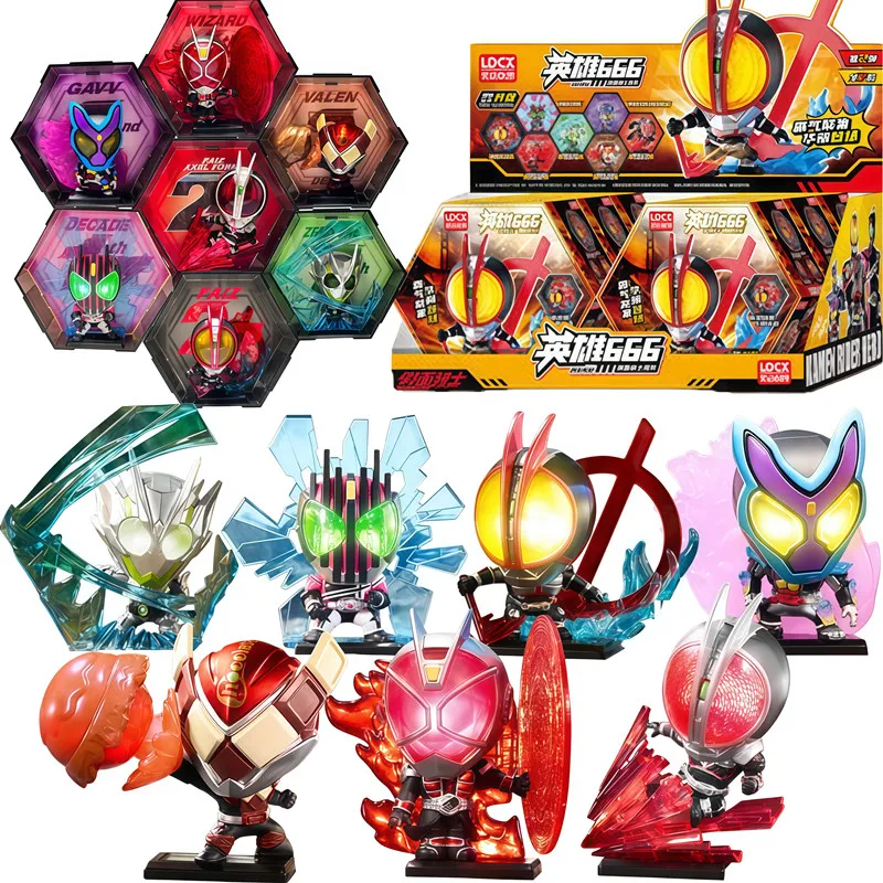 

Smart Creation Kamen Rider 666 Series Kamen Rider Faiz‌ Kamen Rider Gavv Kamen Rider Wizard‌ Anime Figure Blind Box Toys Gifts