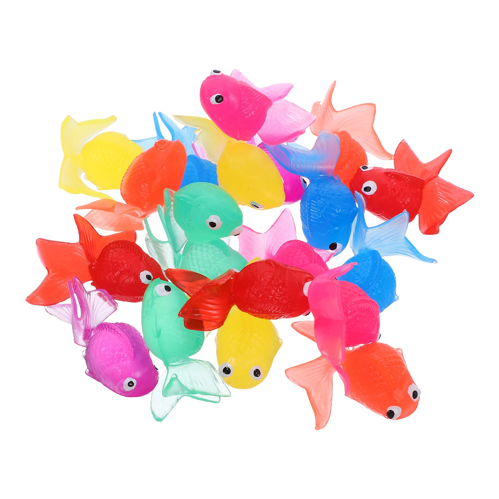 

20Pcs Artificial Goldfish Aquarium Plastic Vivid Simulation Fake Fish Tank Decoration Natural Floating Gold Fish