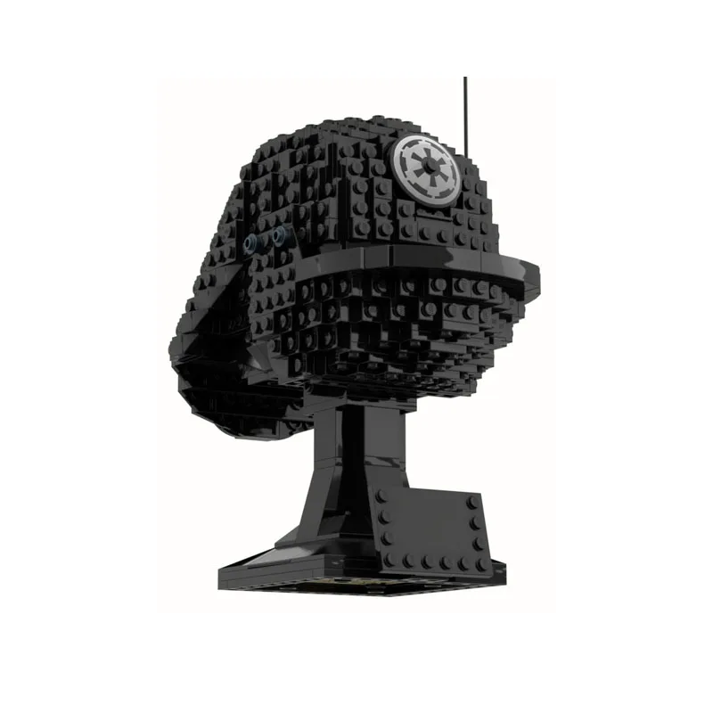 640 PCS Popular Game Character Series Death Star Imperial Gunner Helmet MOC Customize Modular Building DIY Boy Festival Toy Gift view 3