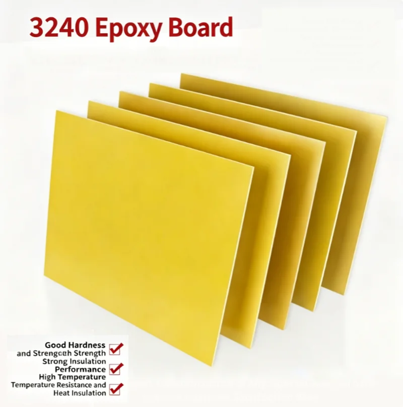 1-10Pcs Circuit Insulation Board 50*50MM ~300*400MM Epoxy Plate High Temperature Resistant 3240 Fiberglass Fiber Glass Sheet DIY