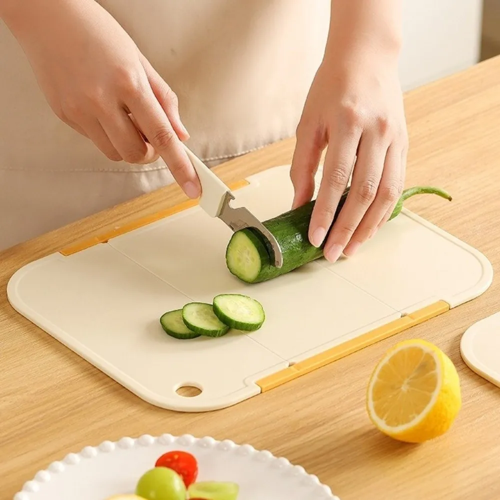 

Versatile Portable Folding Cutting Board Food Grade Non-Slip Kitchen Chopping Board Plastic Baby Food Board Fruits Processing