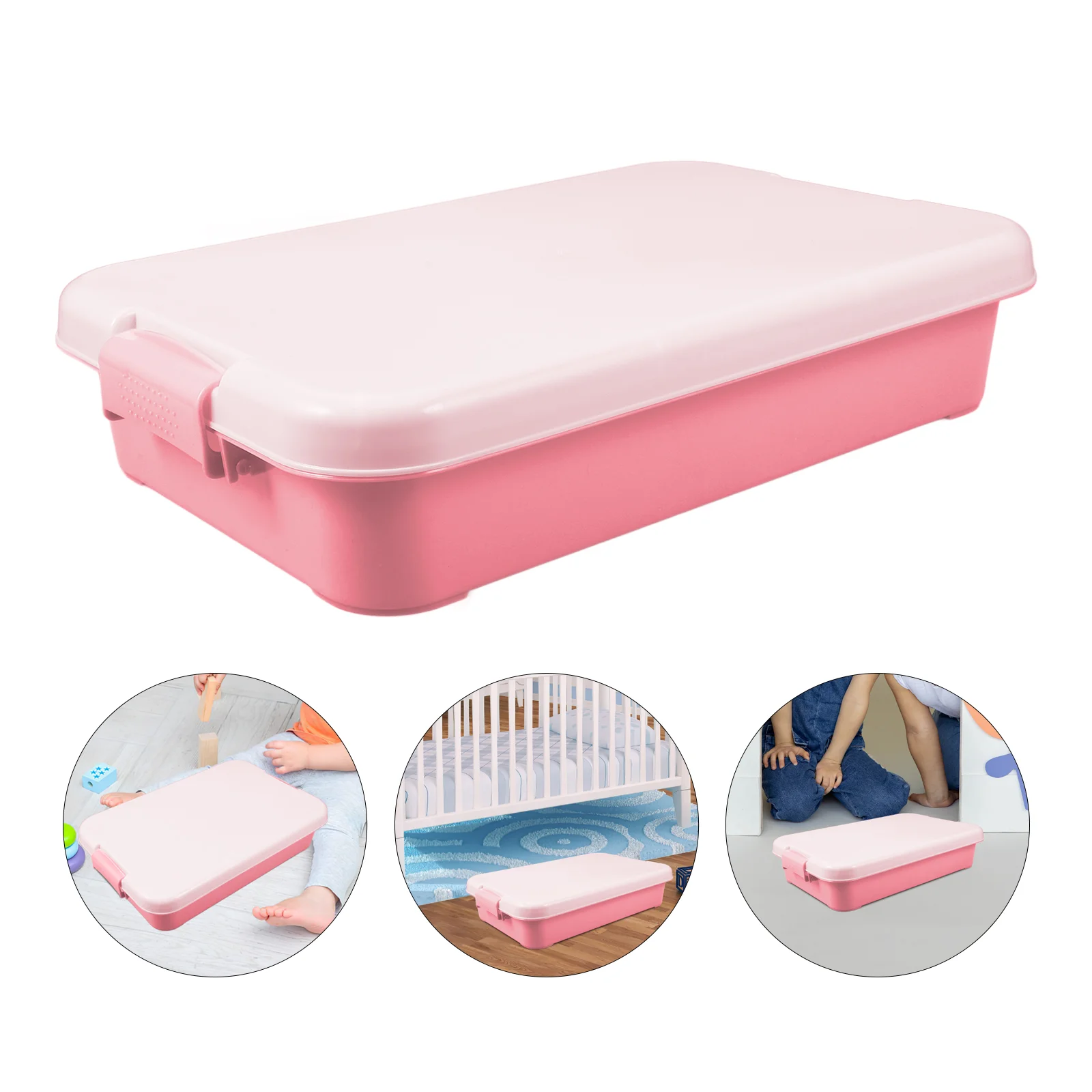 Plastic Sandbox Tray Large Capacity Waterproof Portable Kids Toy Storage Box Empty Sand Tray Child Play Beach