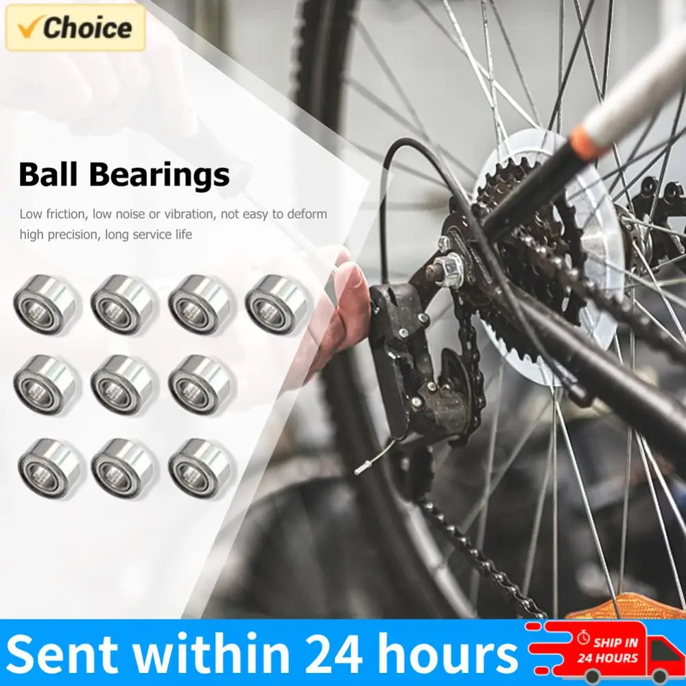 10pcs Miniature Bearings 3x10x4mm 623zz Roller Skate Wheel Bearings Carbon Steel Silent Ball Bearing Deep Groove for Skateboard