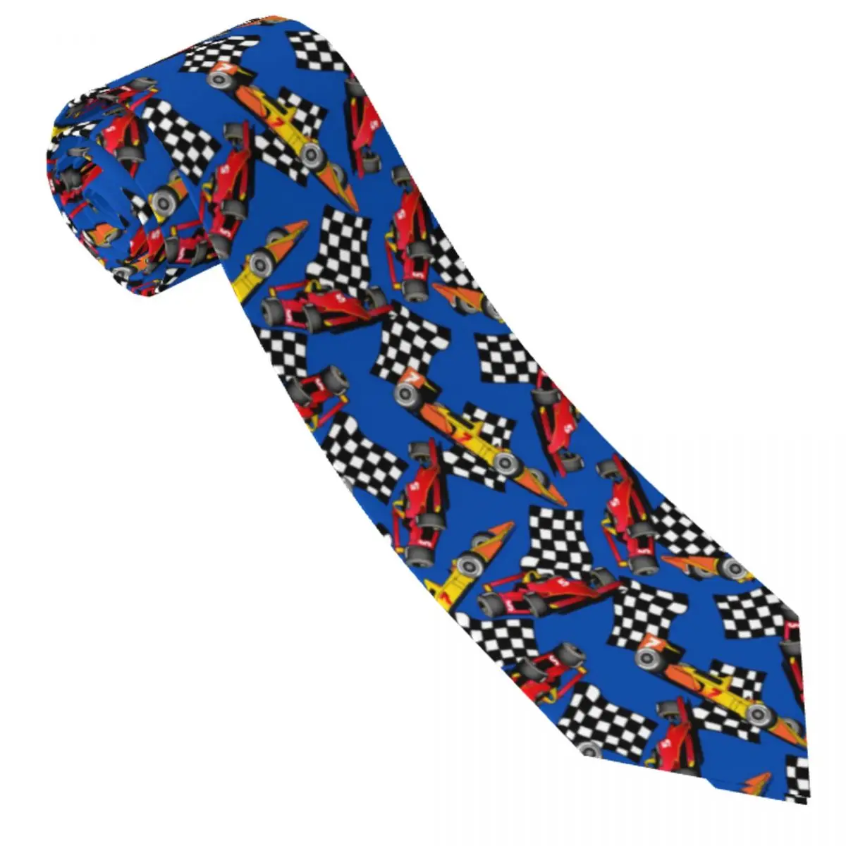 Classic Tie Men Neckties for Wedding Party Business Adult Neck Tie Casual Racing Cars Tie