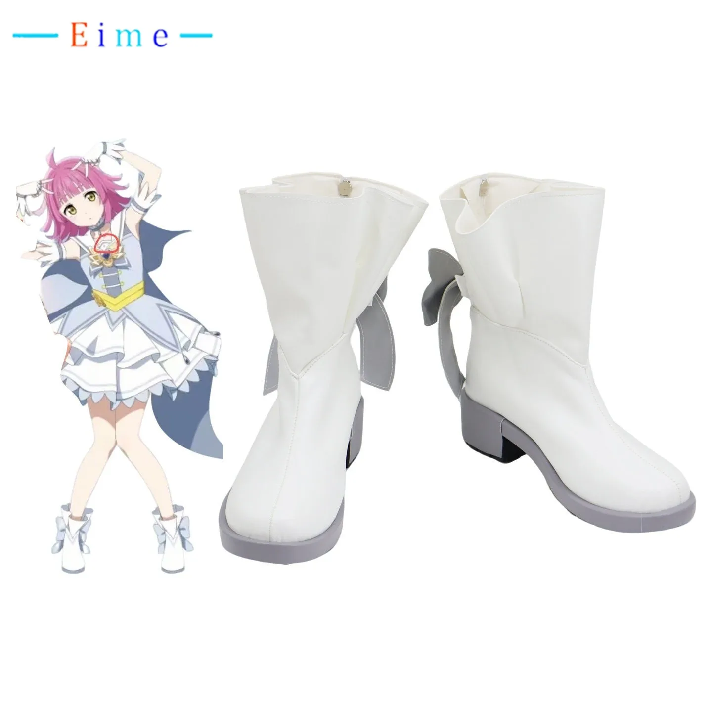 

Tennouji Rina Cosplay Shoes Anime LoveLive! Nijigasaki Cosplay Props White Boots Halloween Carnival Shoes Custom Made