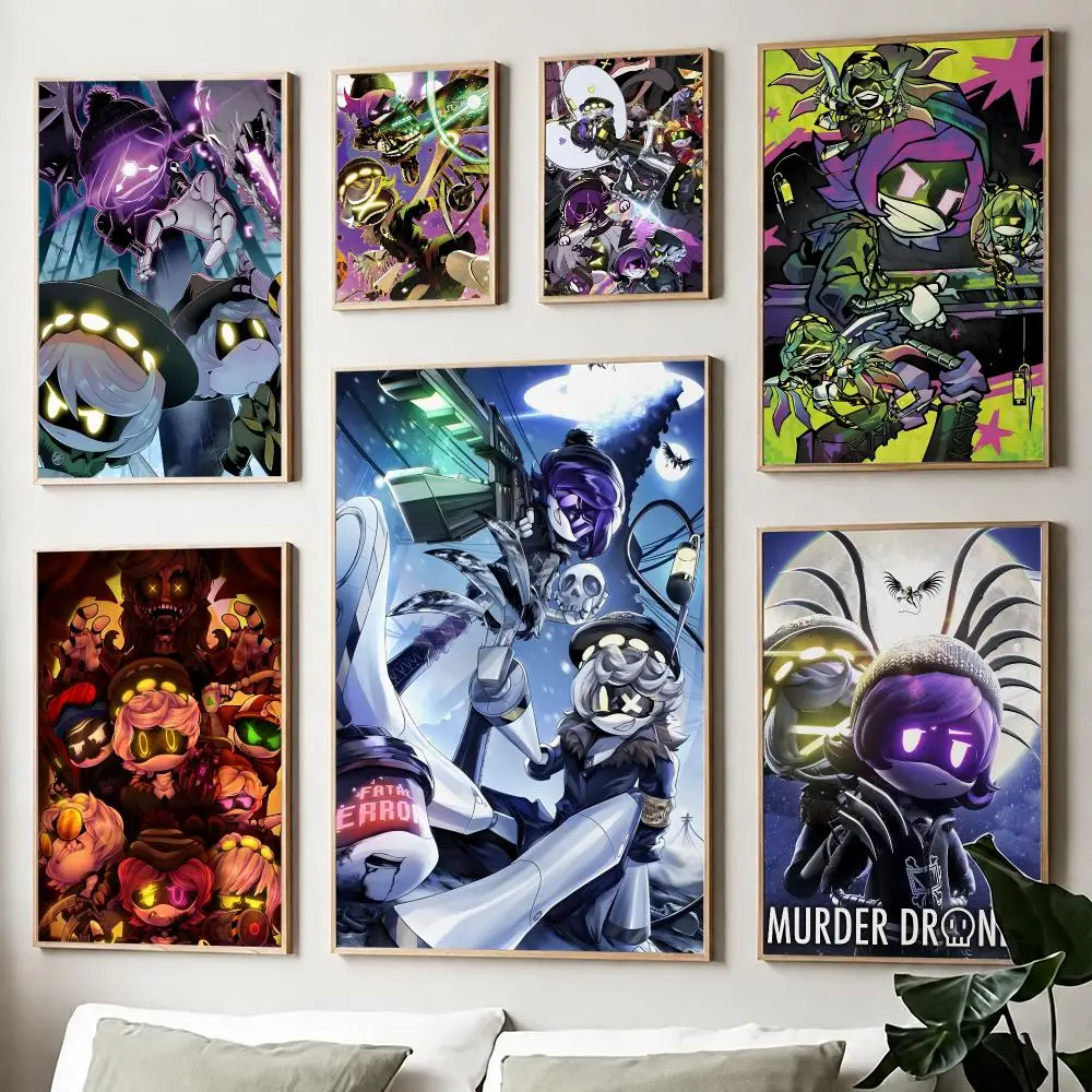M-Murder Drones Classic Movie Poster Fancy Poster American Film Mural Home Childrens Room Wall Decor Print