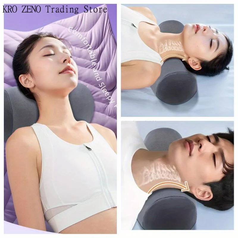 Memory Cotton Cervical Support Pillow Ergonomic Neck Pain Relief Soft Fluffy for Neck Sufferers Home Sleeping Office Use
