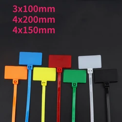 Nylon Cable Tie Plastic Loop Ties Markers Tag Cable Self-locking Zip Ties Office Plastic Loop Ties Wire Wraps Fixing Straps