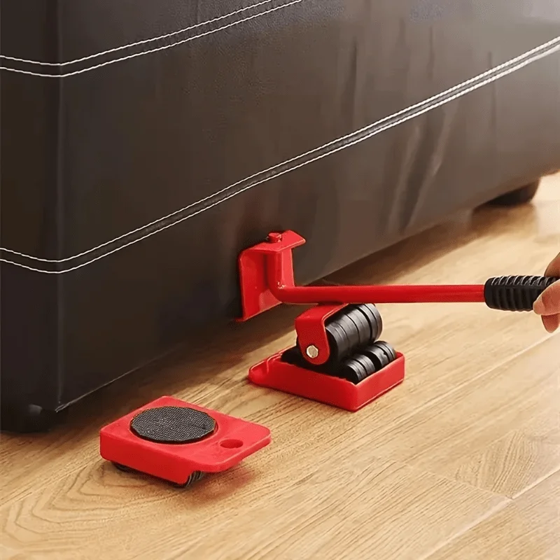 Furniture Mover Tool Heavy Duty Lifting Moving Slider 360° Rotation Wheel Dolly Set Fridge Washing Machine Couch TransportHelper