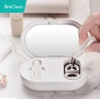 Eraclean Mini Portable Contact Lens Ultrasonic Cleaning Machine 56000Hz High Frequency Vibration Timing Rechargeable Cleaner