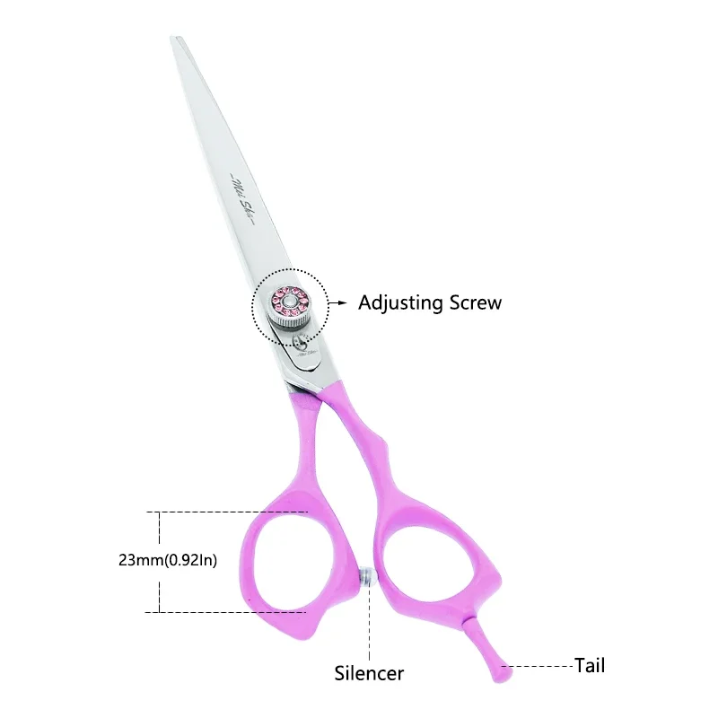 Meisha 7 Inch Japanese Steel  Pet Grooming Scissors Set Dog Cat Cutting Thinning Curved Shears Pet Hair Trimming Clippers B0058A