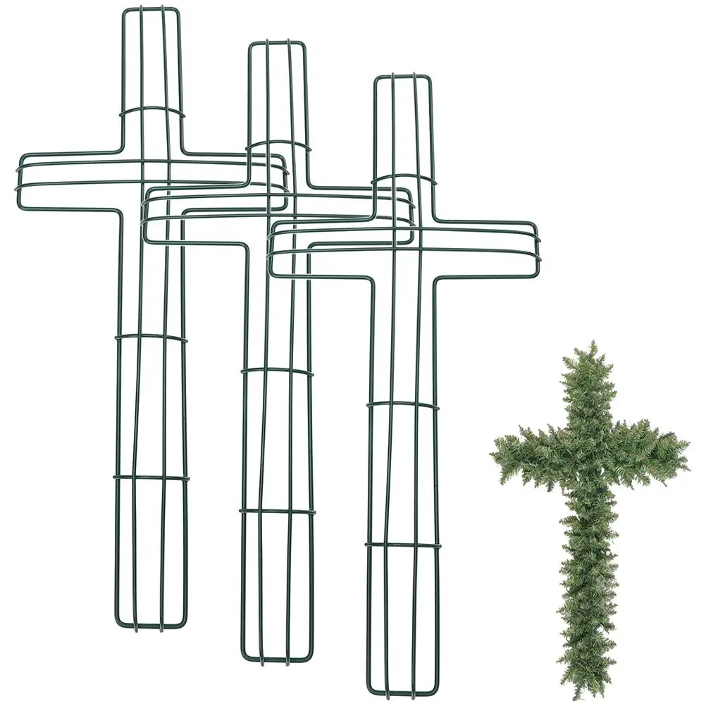 

3 Pcs Wreath Frames Shaped Garland Hoop Christmas Easter Decorations DIY Craft Supplies Floral Tools