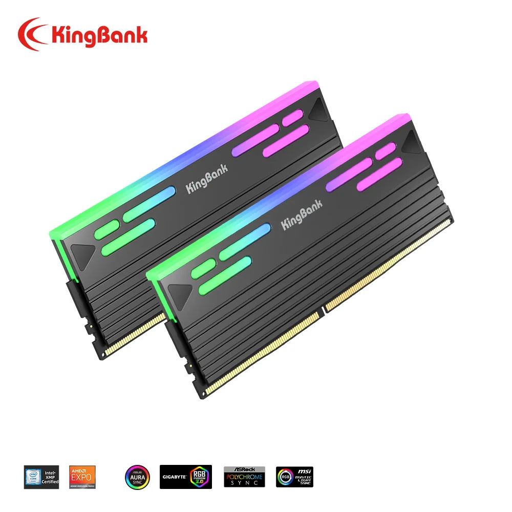 

Оперативная память KingBank SoarBlade KFRB DDR5 RGB Series 24GBx2 8000 8400MT/S Hynix для игровых ПК, 288-контактный DIMM DDR5 RAM XMP 3.0
