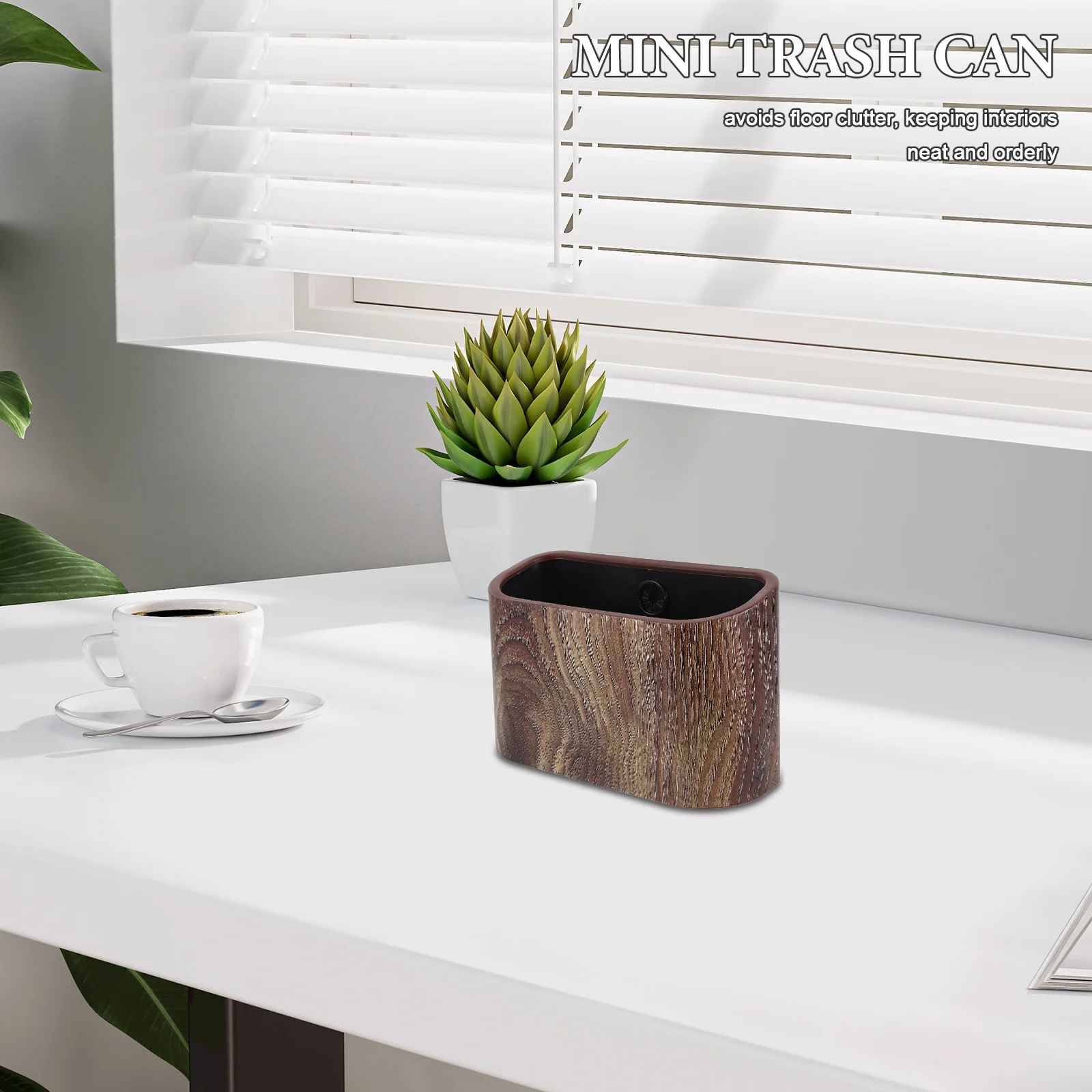 

Mini Trash Can 5L Wall Mounting Small Bathroom Trash Bin For Office Desk Kitchen Room Garbage Cans Plastic Waste Basket Japanese