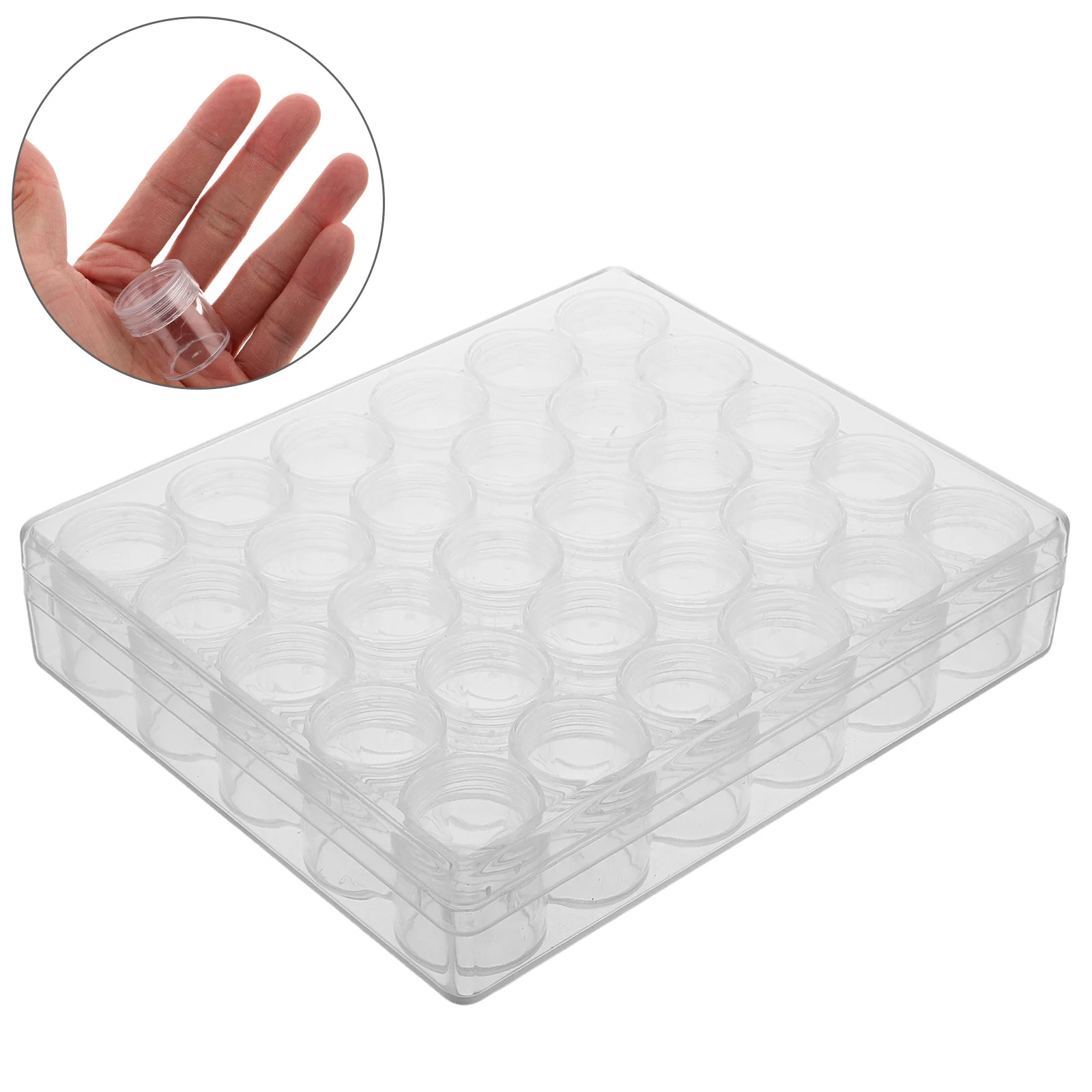 

30Pcs Clear Plastic Organizer Bottles Large Capacity Storage Containers for Cosmetics Pharmaceuticals Crafts Travel Essential