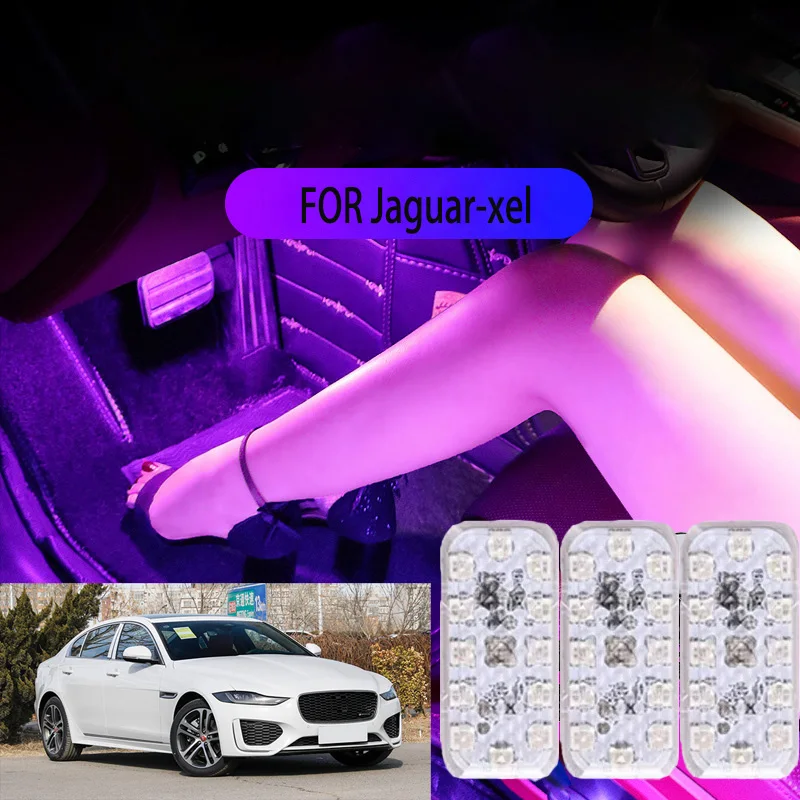 

FOR Jaguar xel LED Car Interior Ambient Foot Light Atmosphere Decorative Lamps Party decoration lights Neon strips