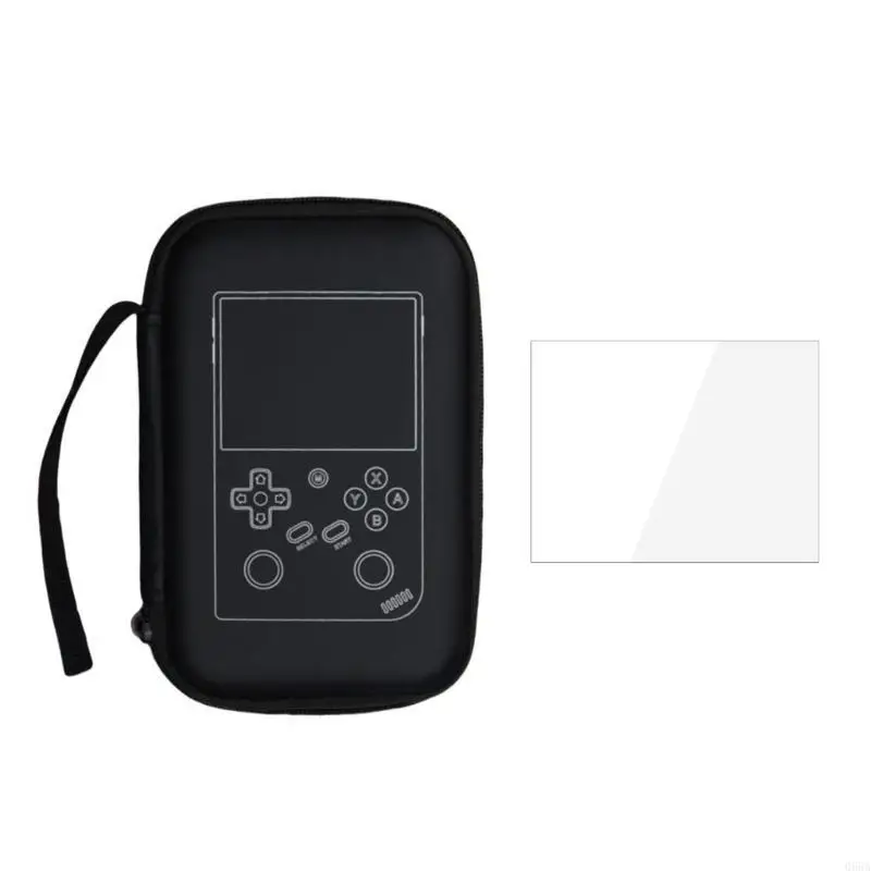 Shockproof carrying case and waterproof storage bag suitable For Anbernic RG35XX handheld game equipment.